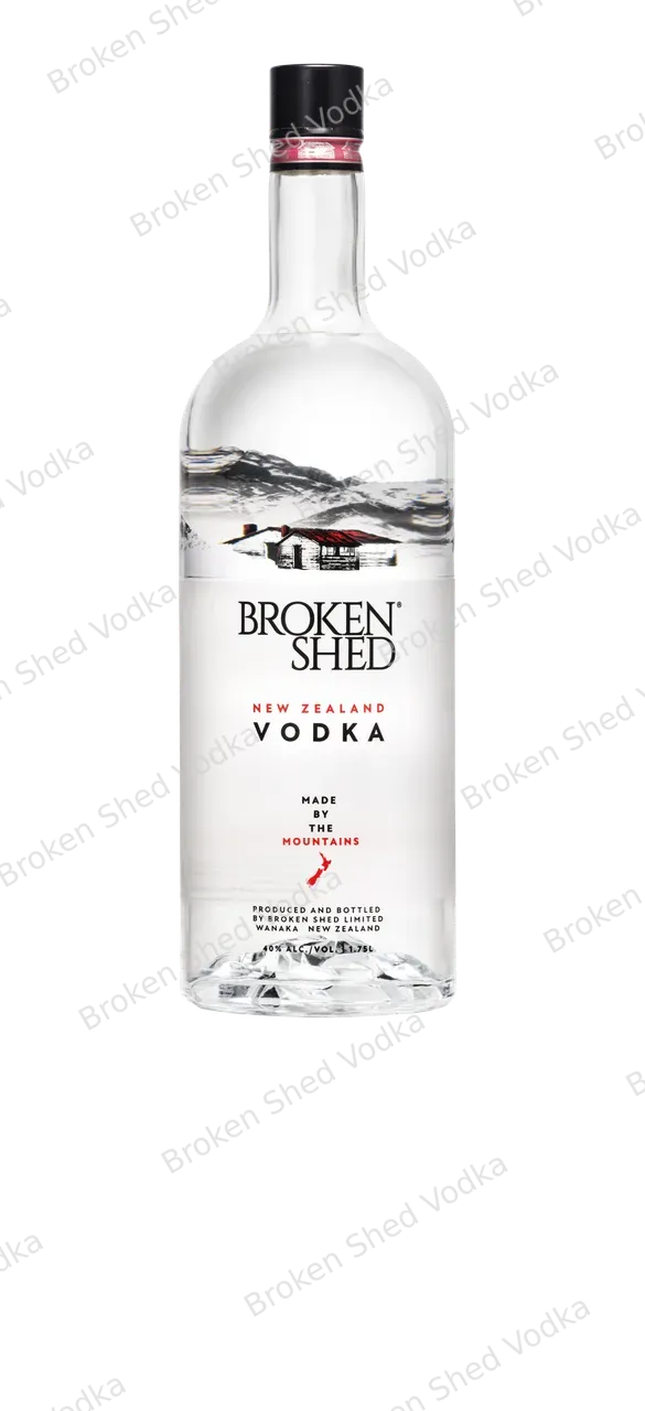 1.75L Broken Shed Vodka, Transparent, No Reflection