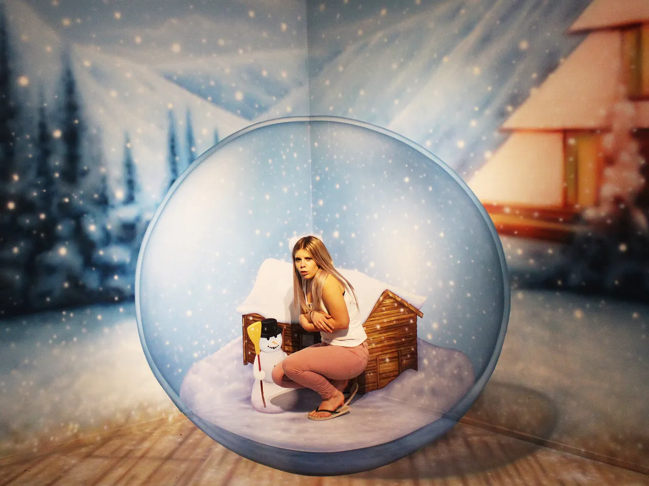 3d Trick Art Gallery_cold snow globe