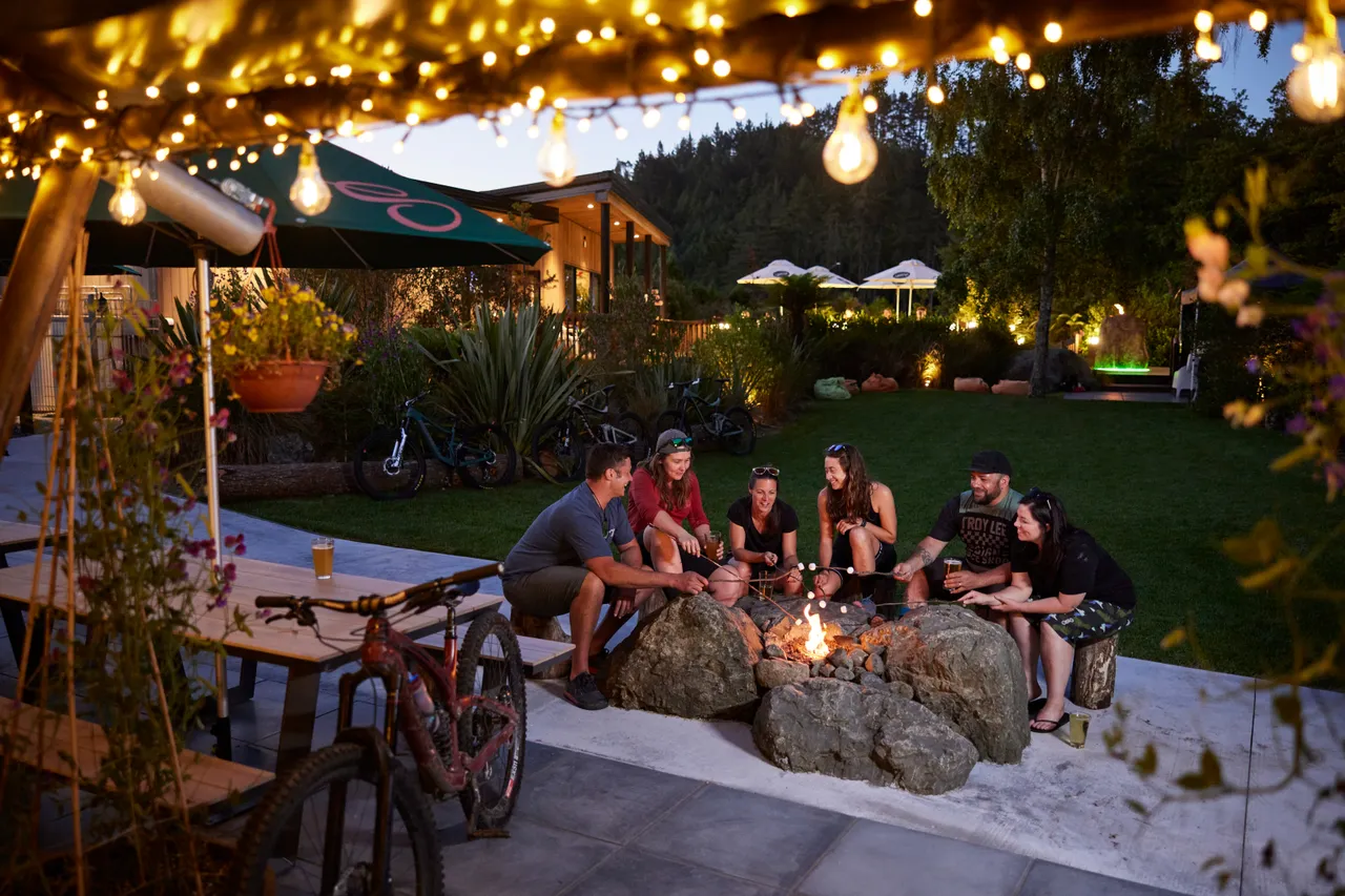 Secret Spot Hot Tubs Rotorua - BaseCamp campfire