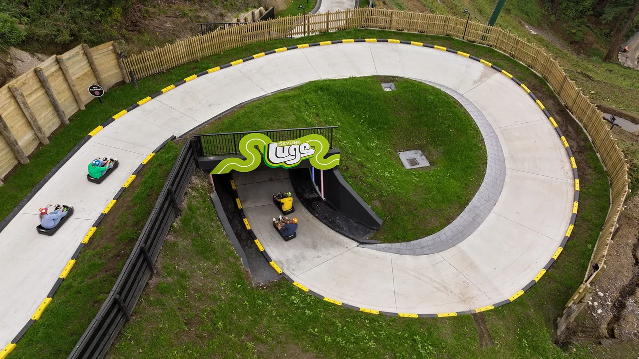 Skyline Rotorua Luge Corkscrew