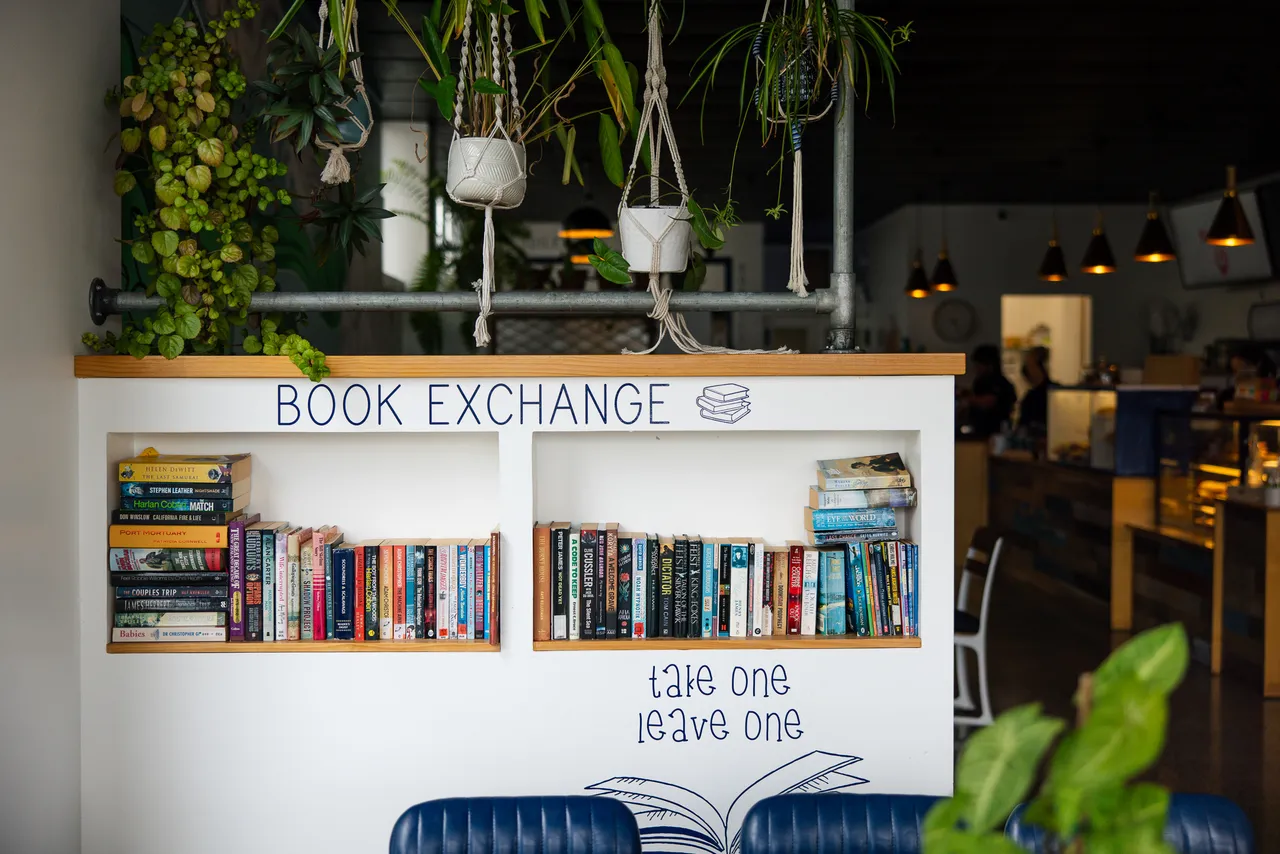 Boasters Coffee Shop Book Exchange