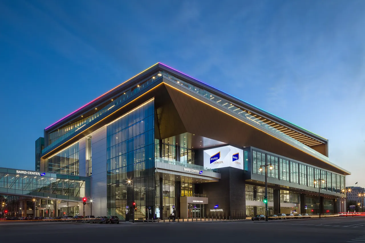 Baird Center at Night