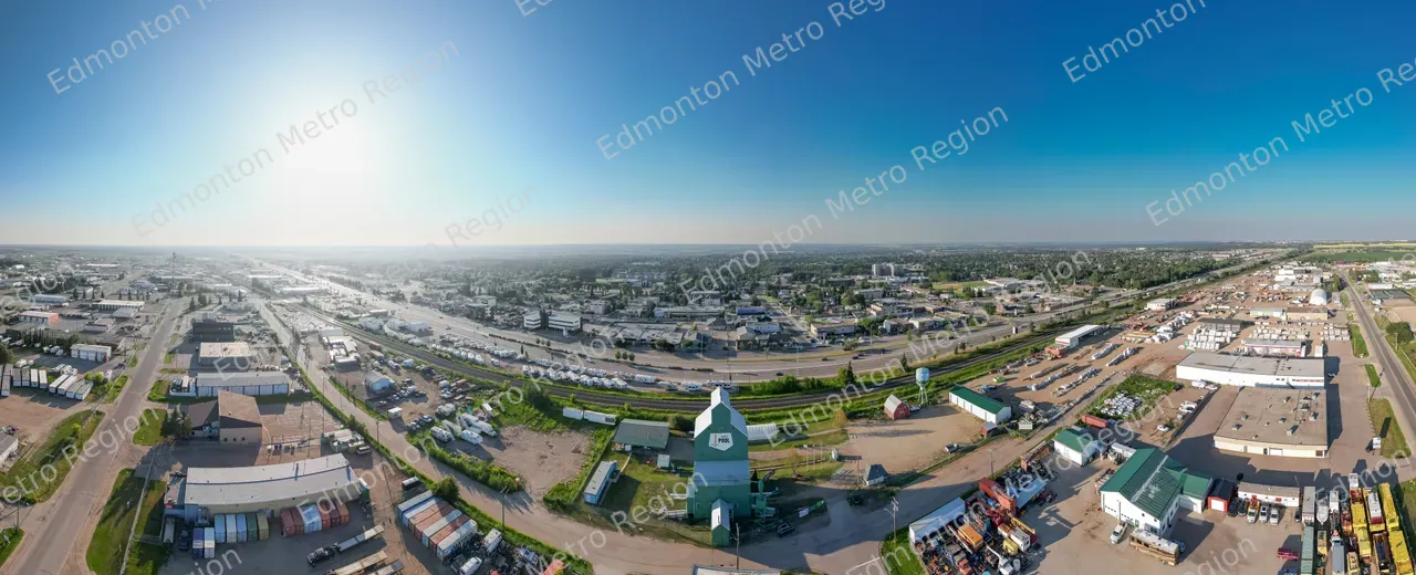 Spruce Grove's Grain Elevator - Panoramic