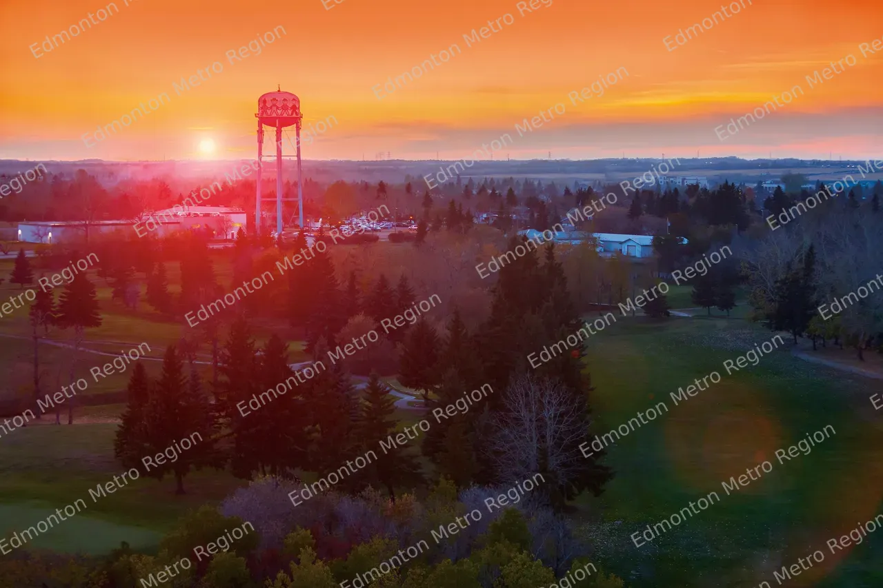 Fort Sask sunset