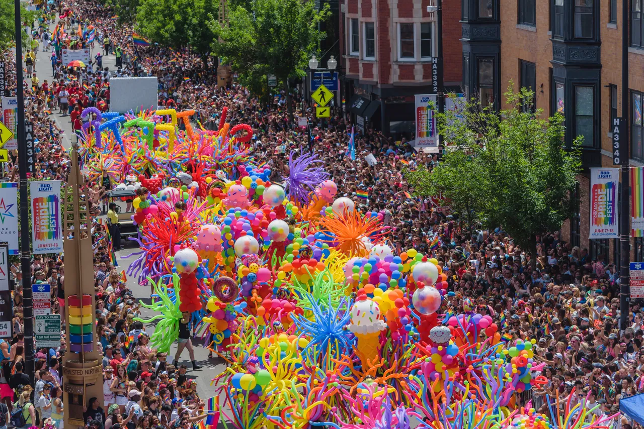 Balloons at the Chicago Pride Parade