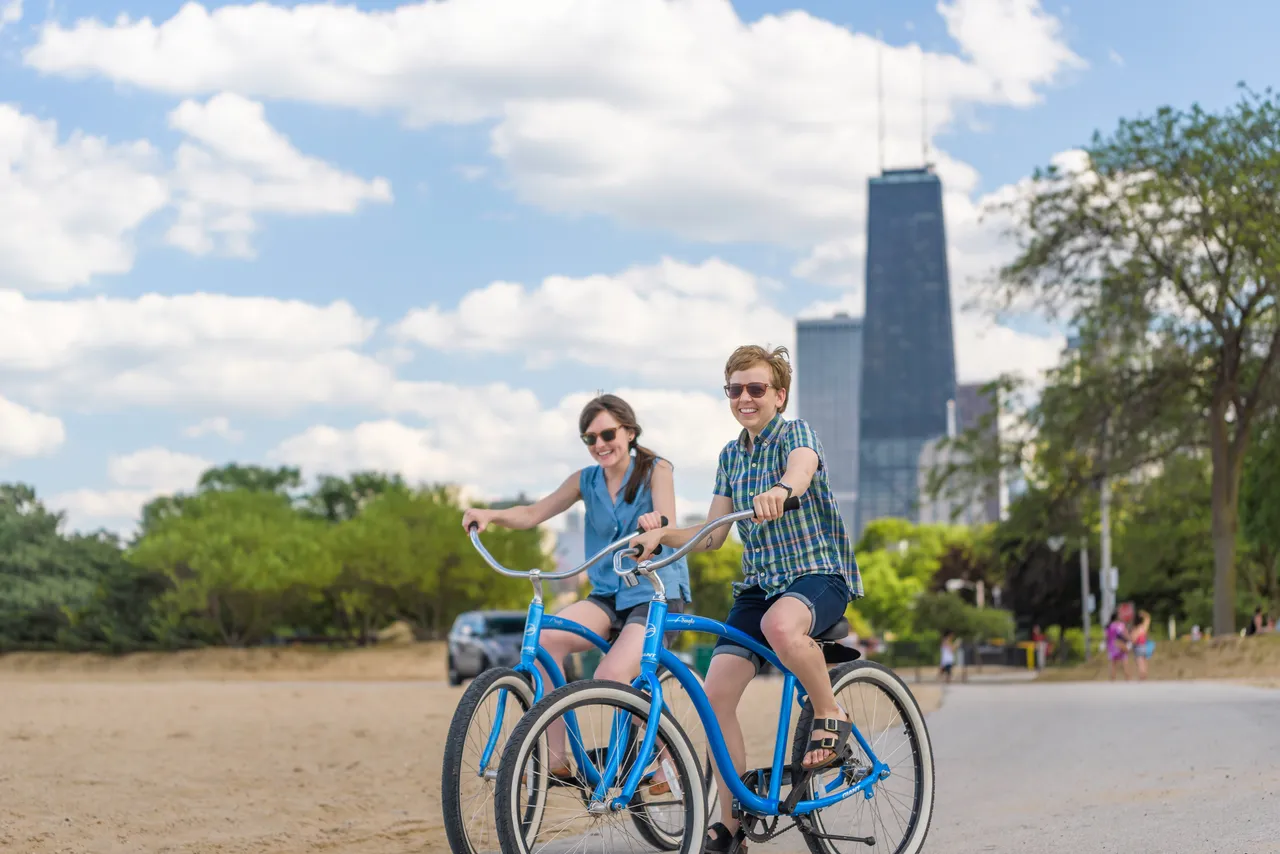 Biking on the Lakeshore