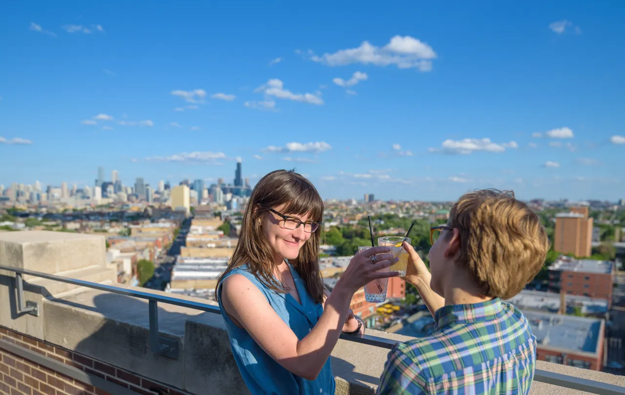 A Toast on the Robey Rooftop