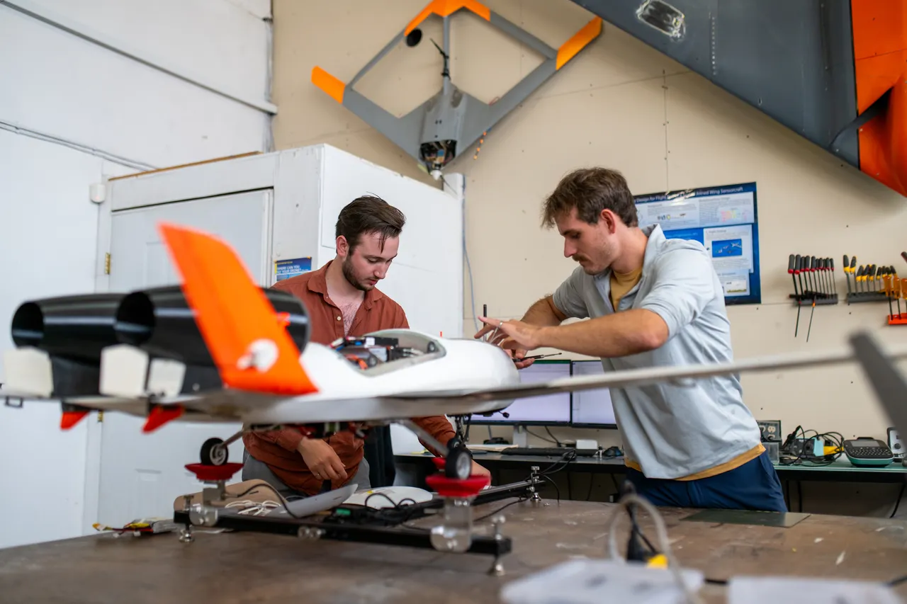 Working on aircraft - 8 - UVIC Aerospace Lab - Victoria