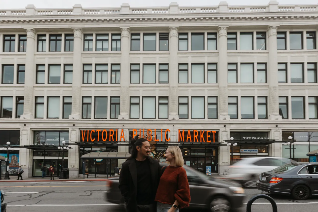 Couple in downtown - 6 - Victoria Public Market - Victoria