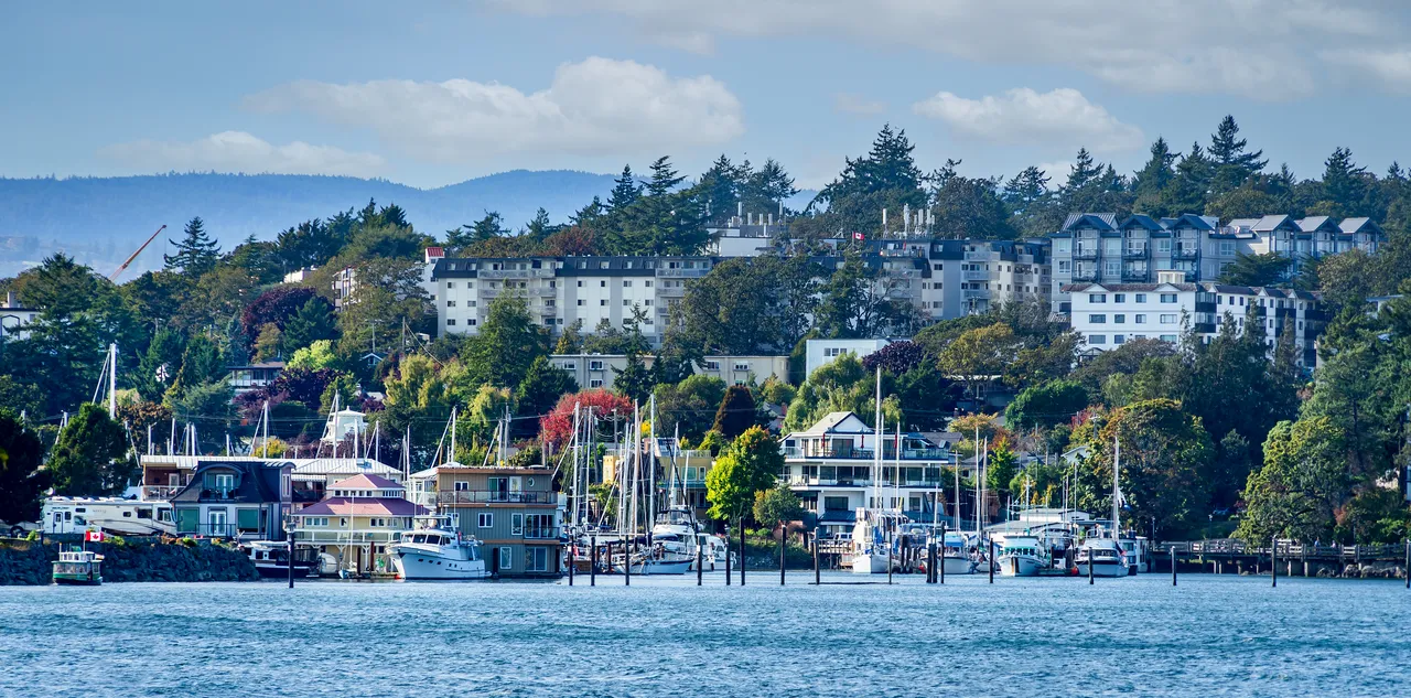 View of West Bay Marina from the water