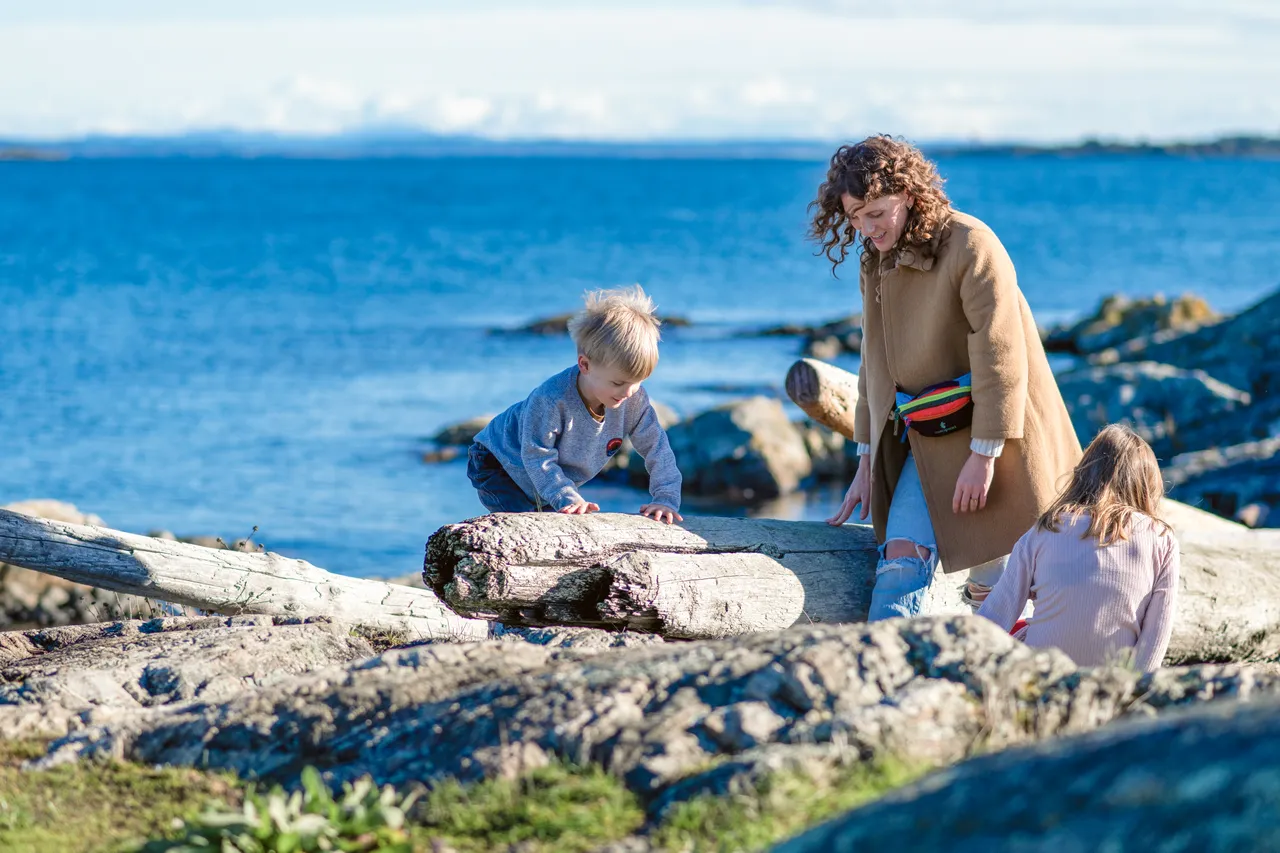 Family on beach - 3