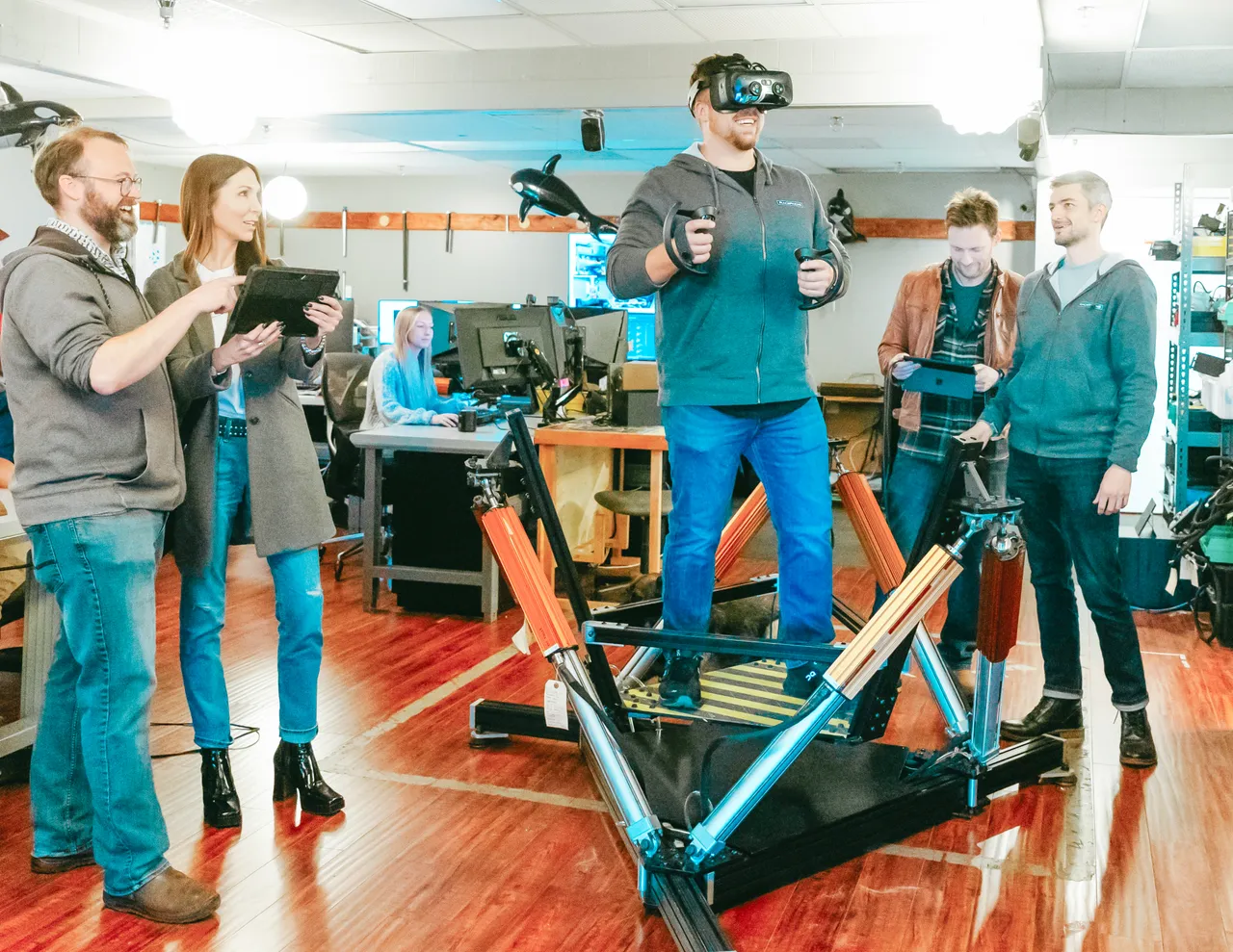 Man using VR headset - 2 - Iris Dynamics