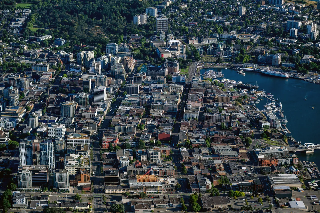 Aerial of Downtown Buildings 2