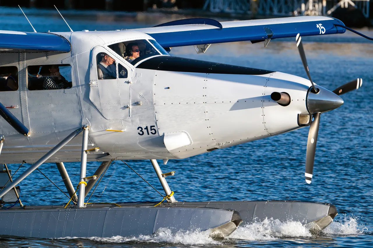 Harbour Plane Moving in Water during Day