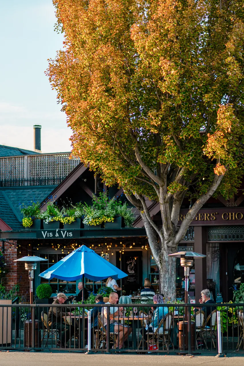 People on restaurant patio - 4 - Oak Bay