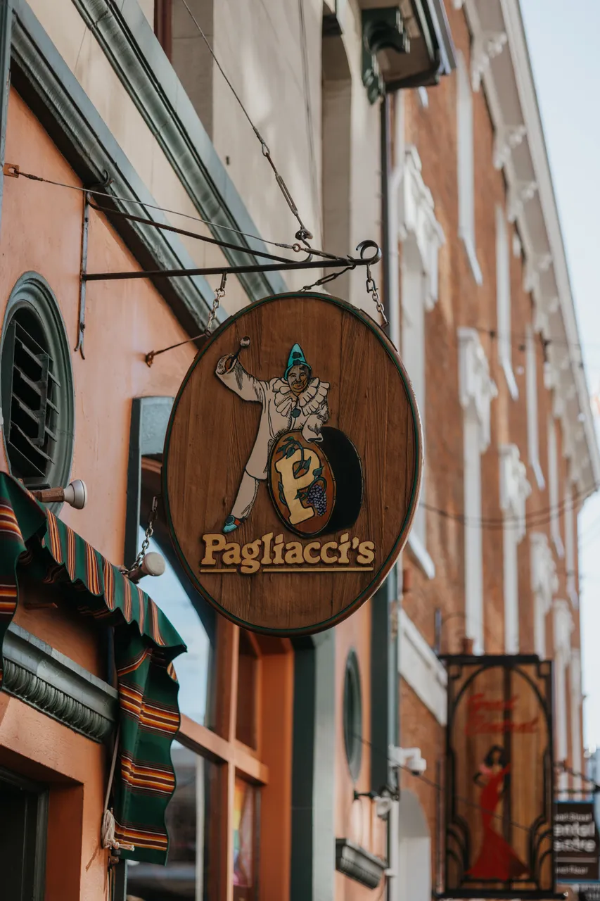 Establishment signage - 7 - Pagliacci's - Victoria