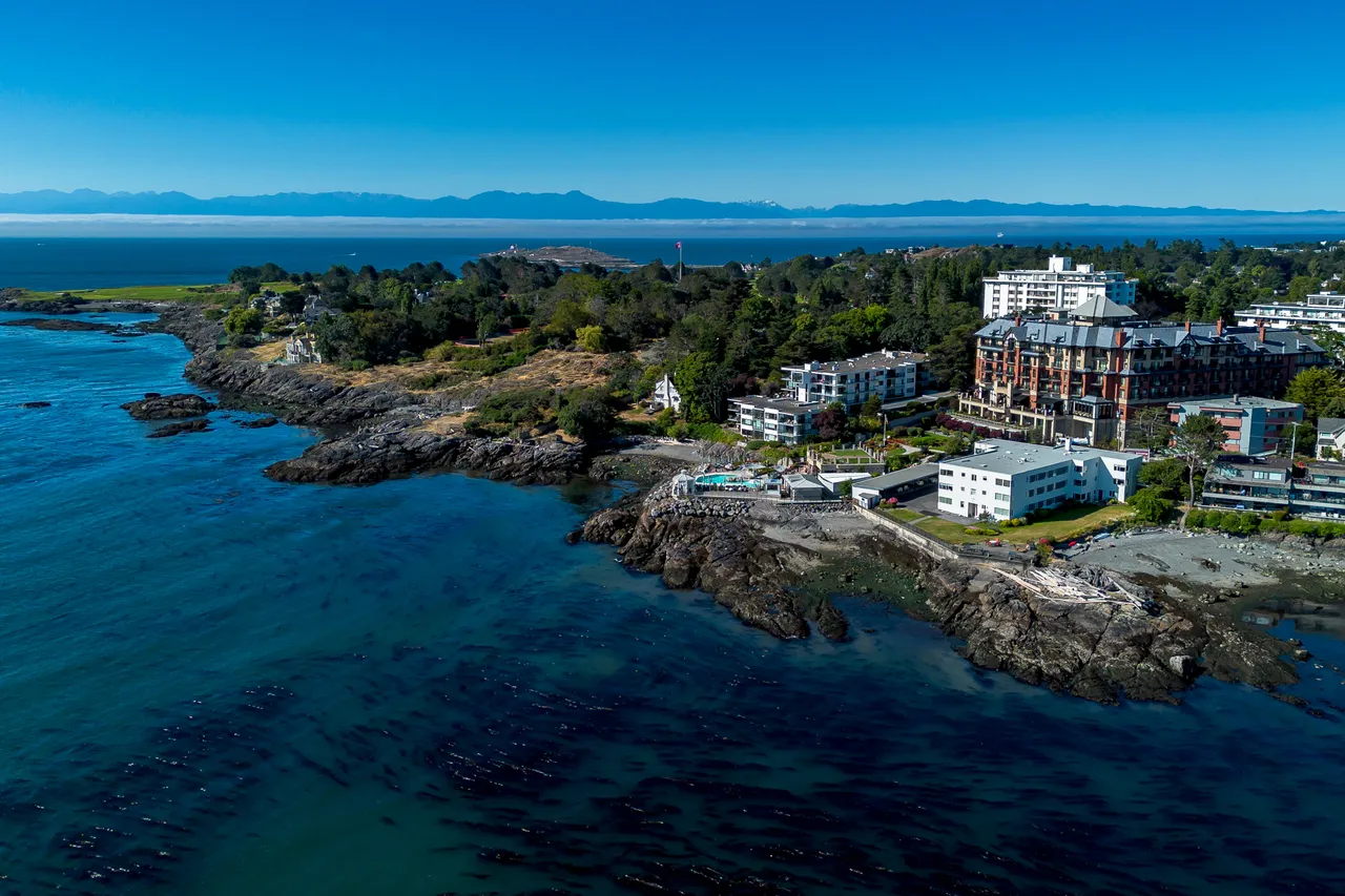 Aerial Photo of Hotel with Trees in Background