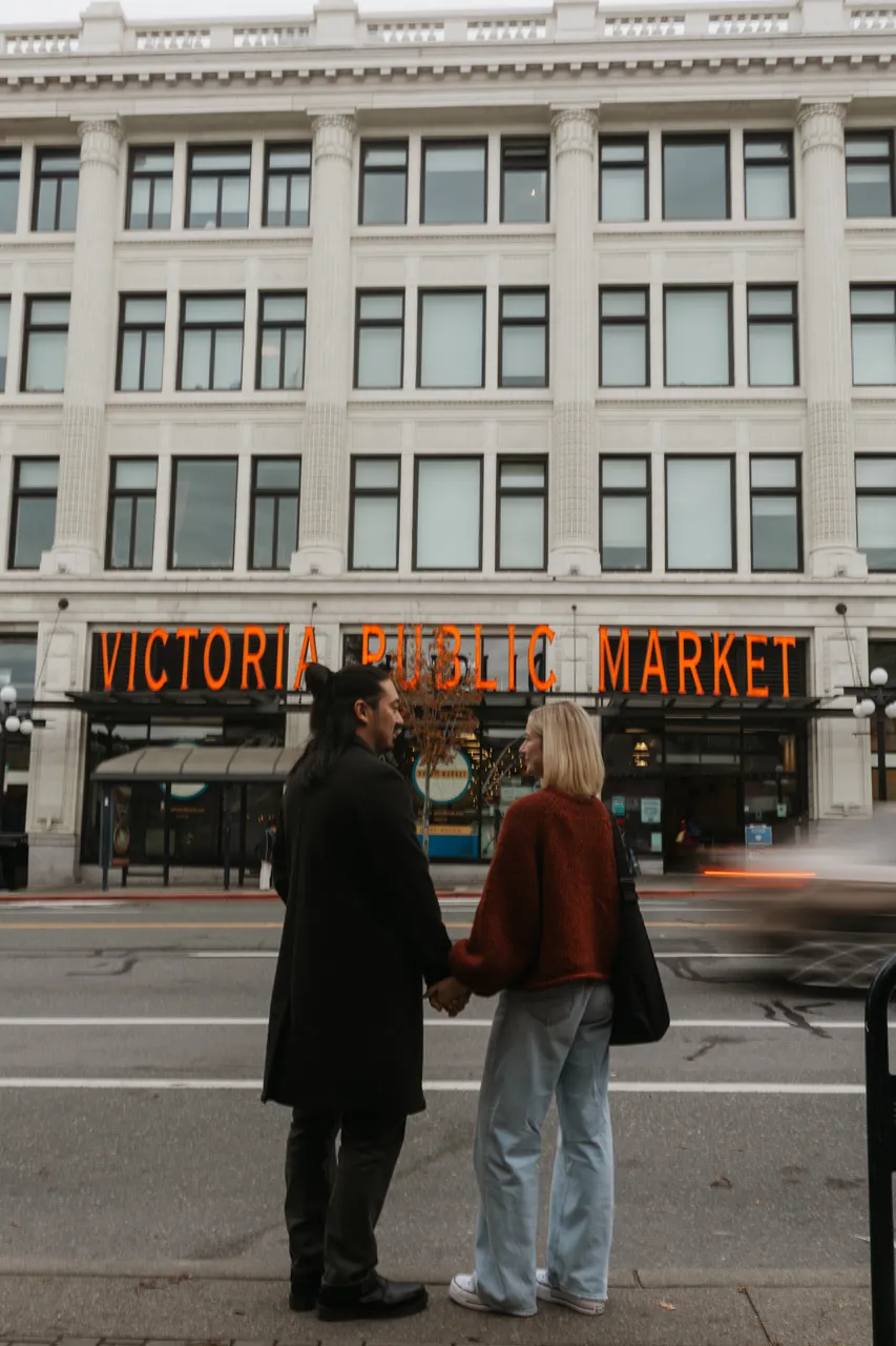 Couple in downtown - 7 - Victoria Public Market - Victoria