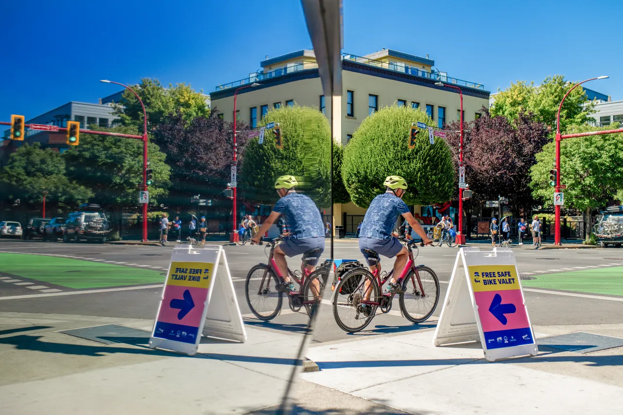 People cycling on street - 3 - Victoria