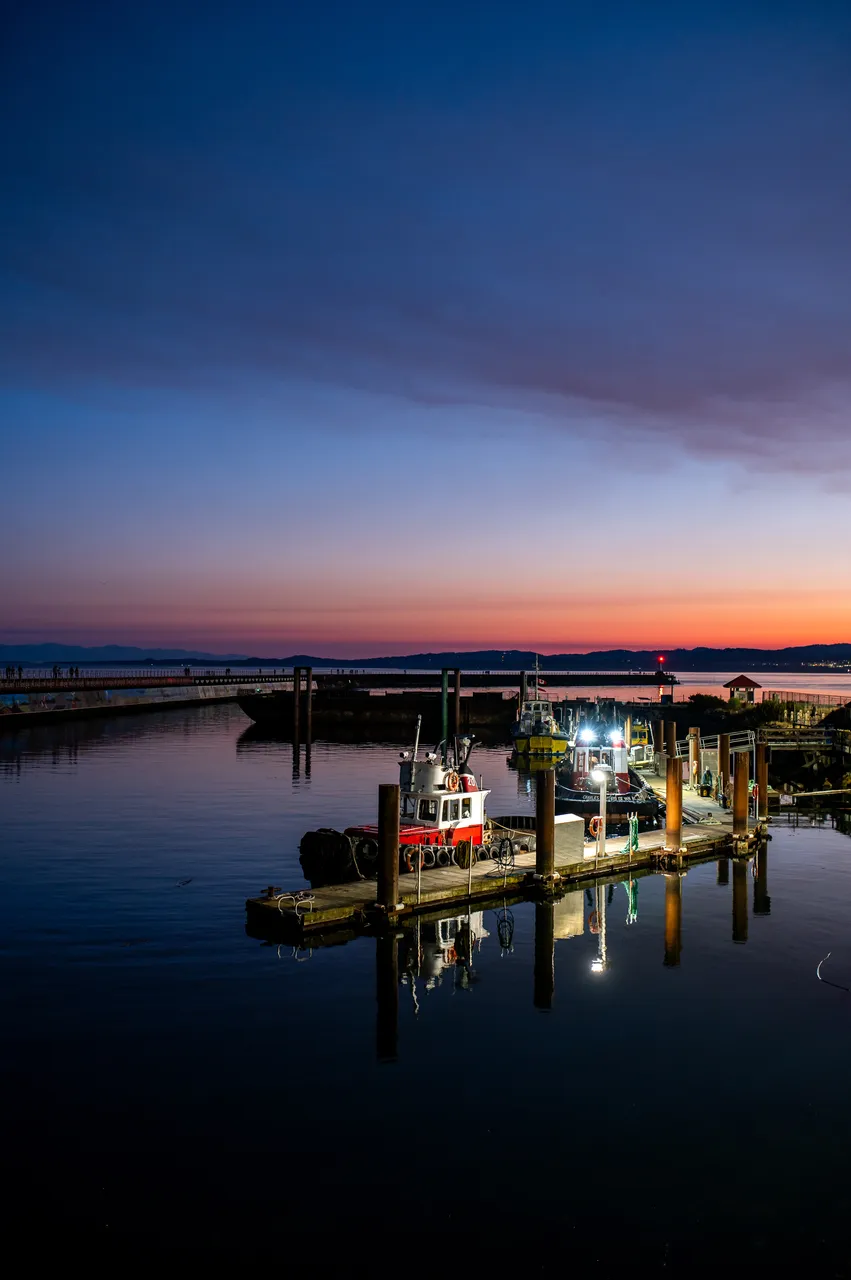 Maritime Photo at Ogden Point with Smaller Boats Overlooking Ocean