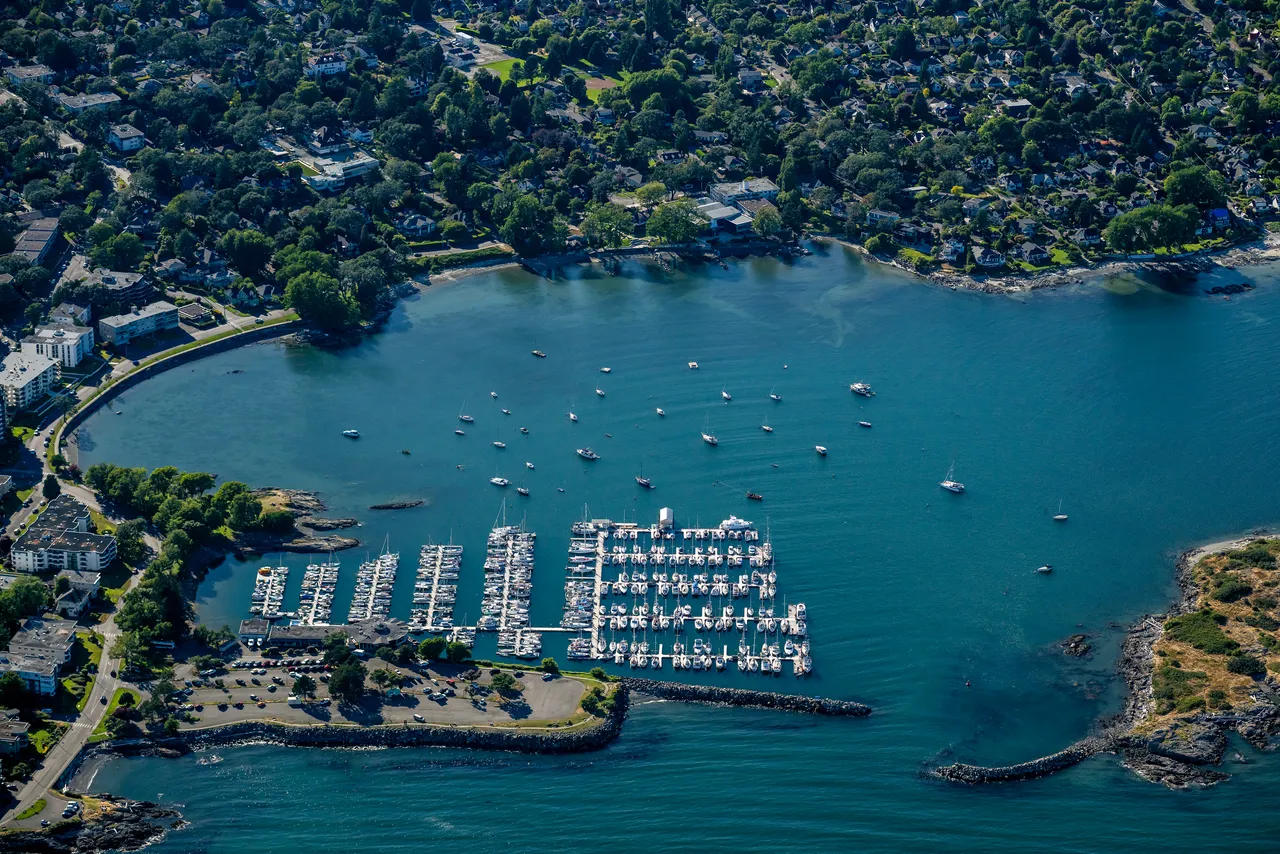 Oak Bay Aerial Marina and Ocean