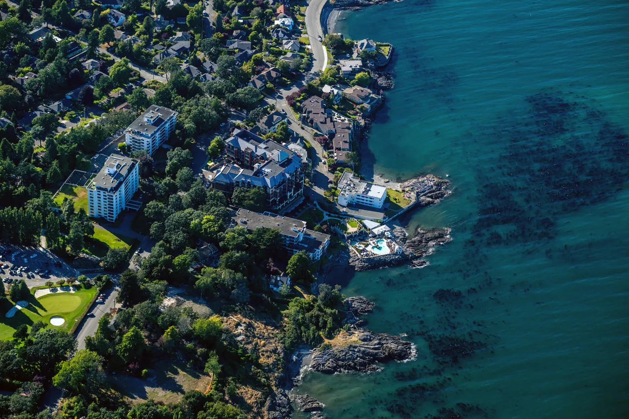 Oak Bay Aerial Hotel and Ocean