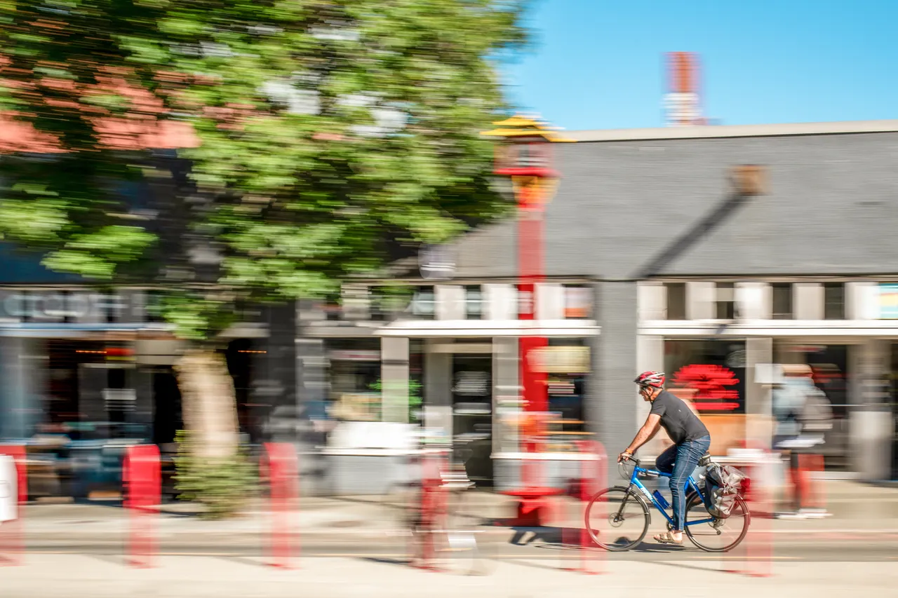 Man cycling - 2 - Victoria