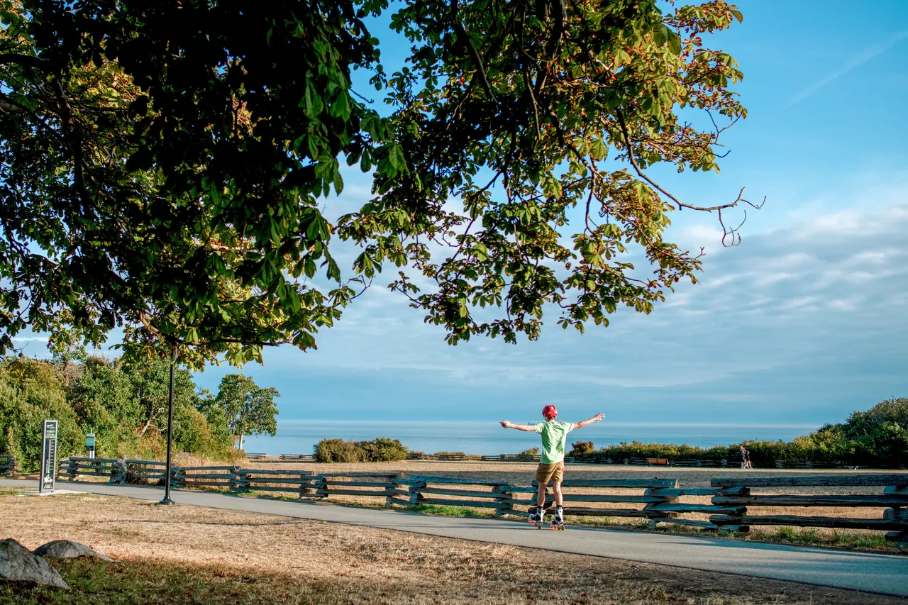Man rollerblading - 2
