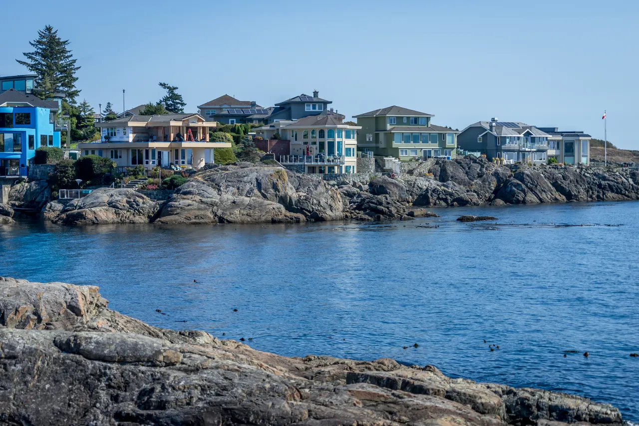 Residential area at Saxe Point Park in Esquimalt