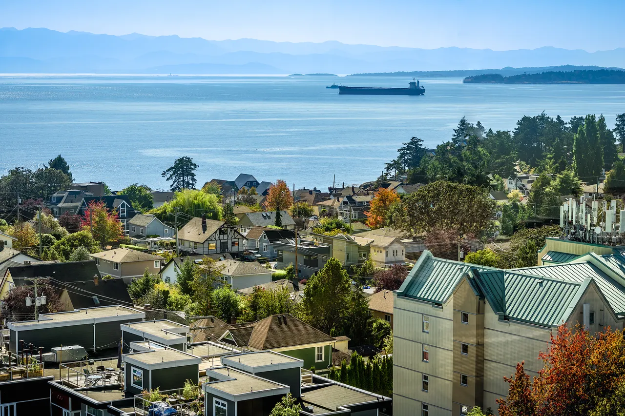 View of shipping channel from Esquimalt
