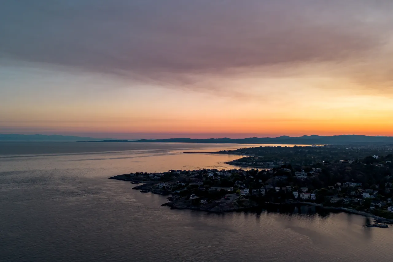 Aerial Photo of Gonzales Bay with Houses and Trees