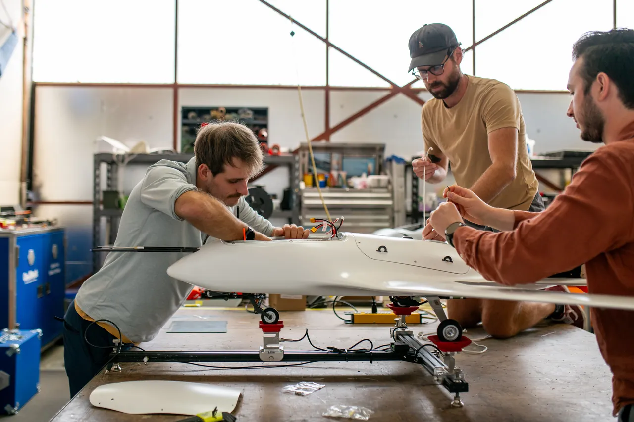 Working on aircraft - 5 - UVIC Aerospace Lab - Victoria