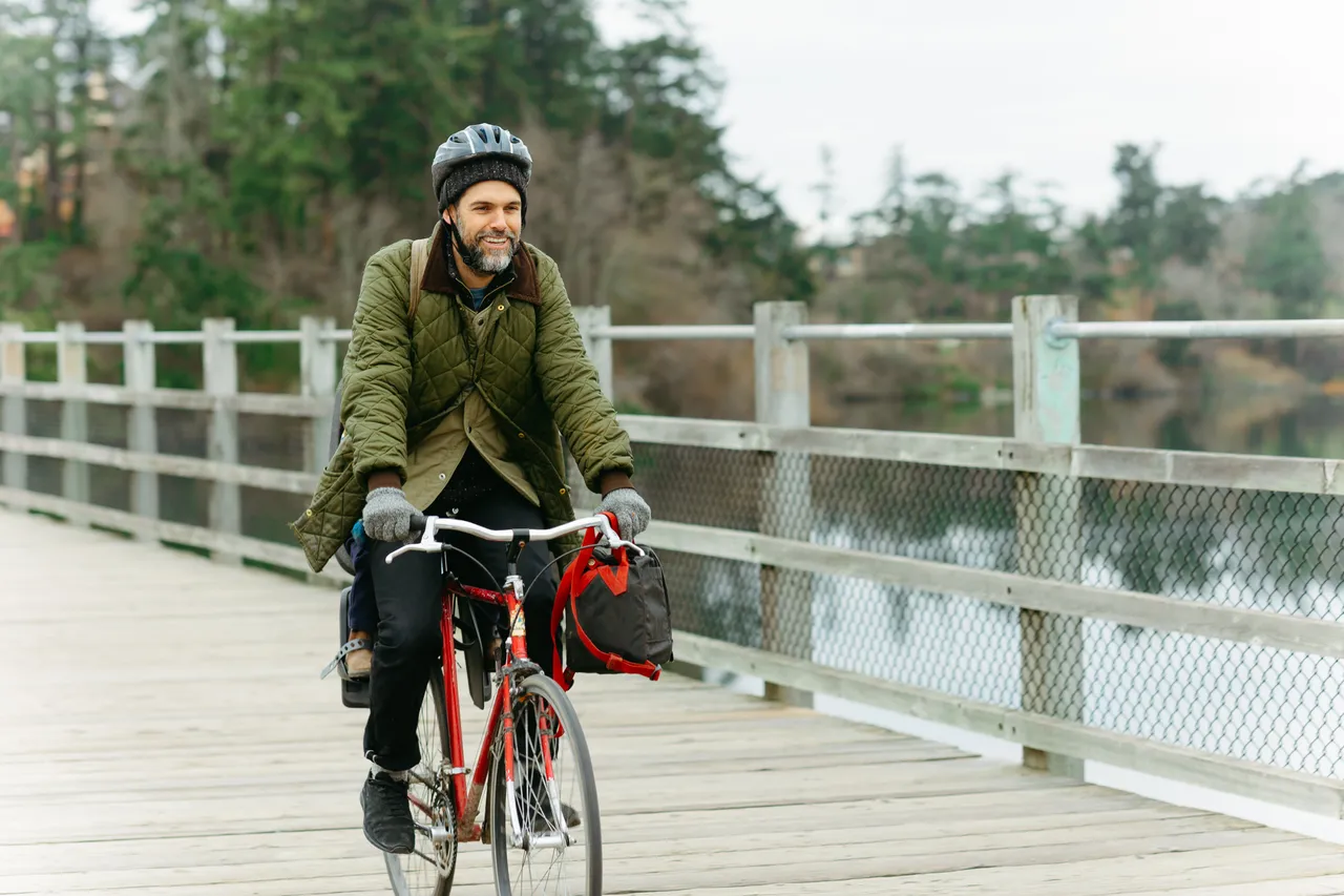Man cycling - 3 - Victoria