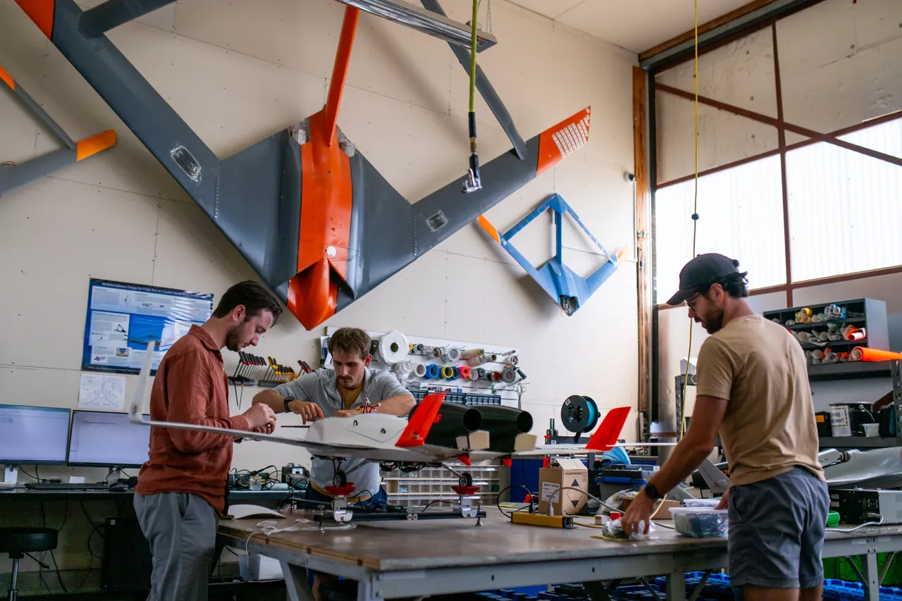 Working on aircraft - 7 - UVIC Aerospace Lab - Victoria