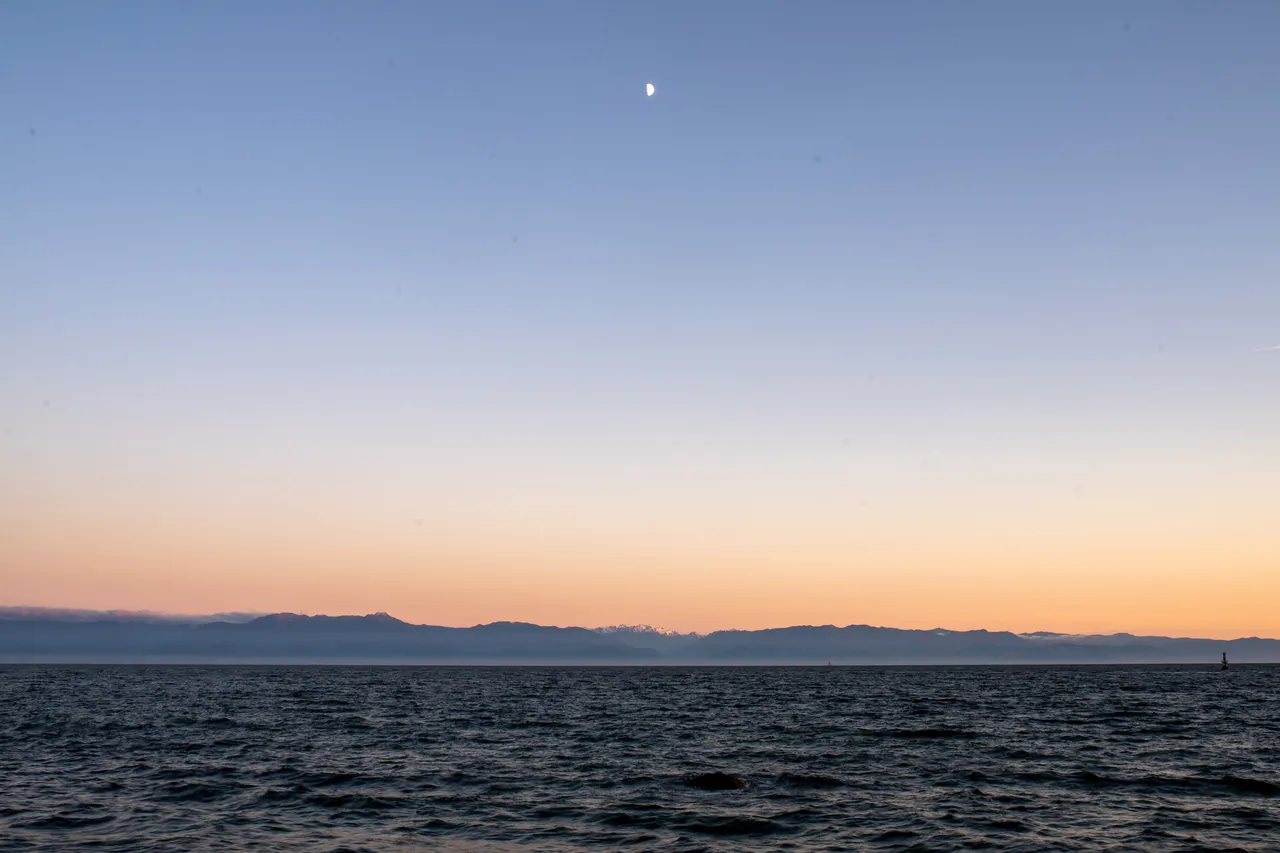 Dallas Road Dusk Overlooking Ocean