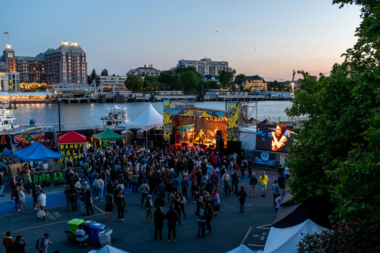 Ska and Reggae Concert at Inner Harbour with Crowd 1