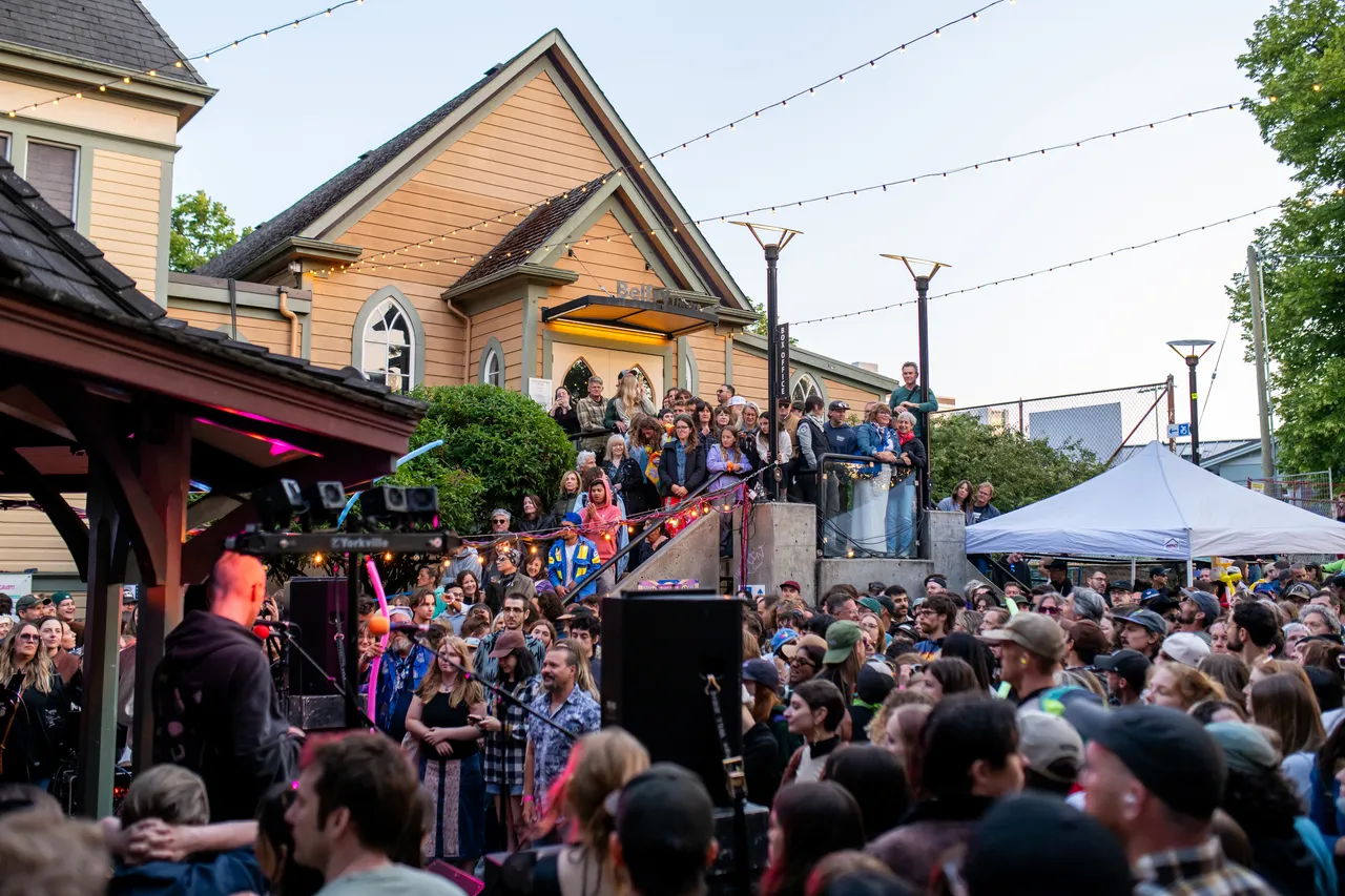 Fernwood Crowd at Concert in Summer