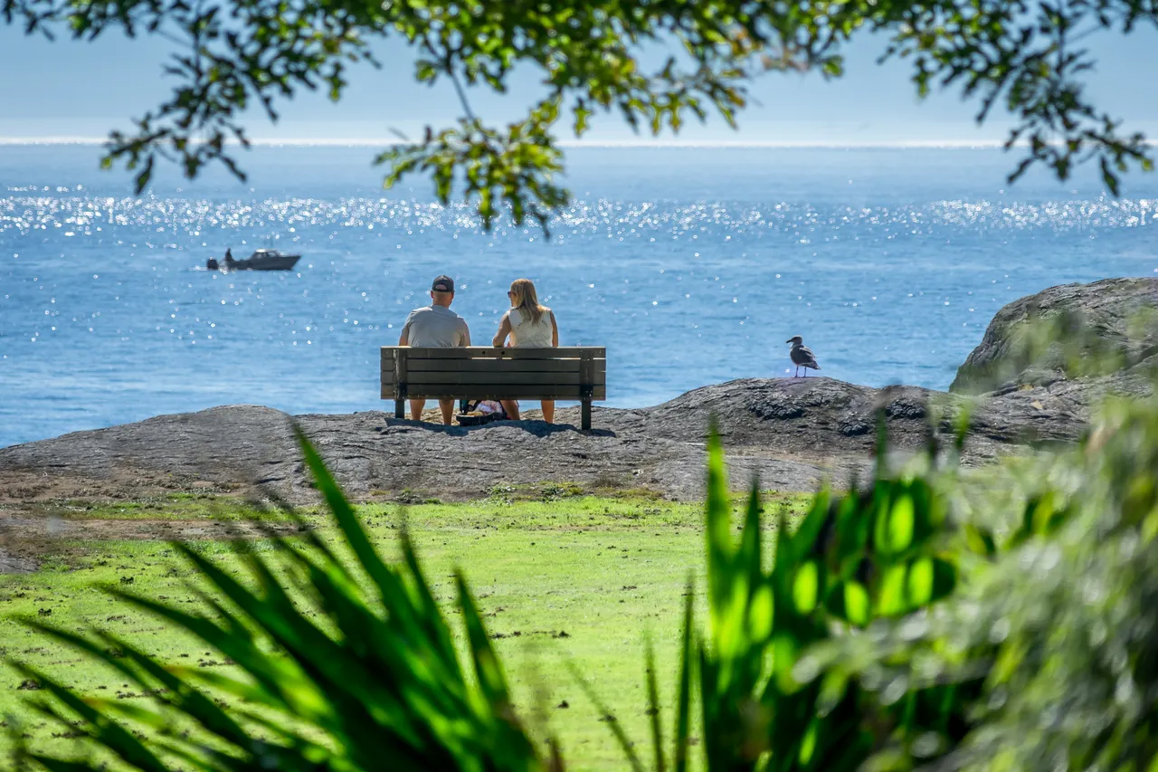 Relaxing at Saxe Point Park in Esquimalt