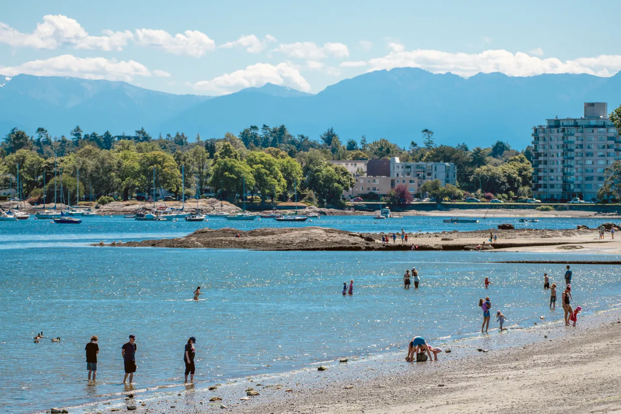 People and families on beach - 1
