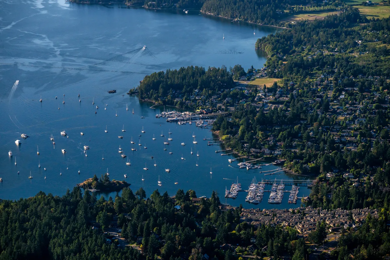 Brentwood Bay Marina Aerial 2