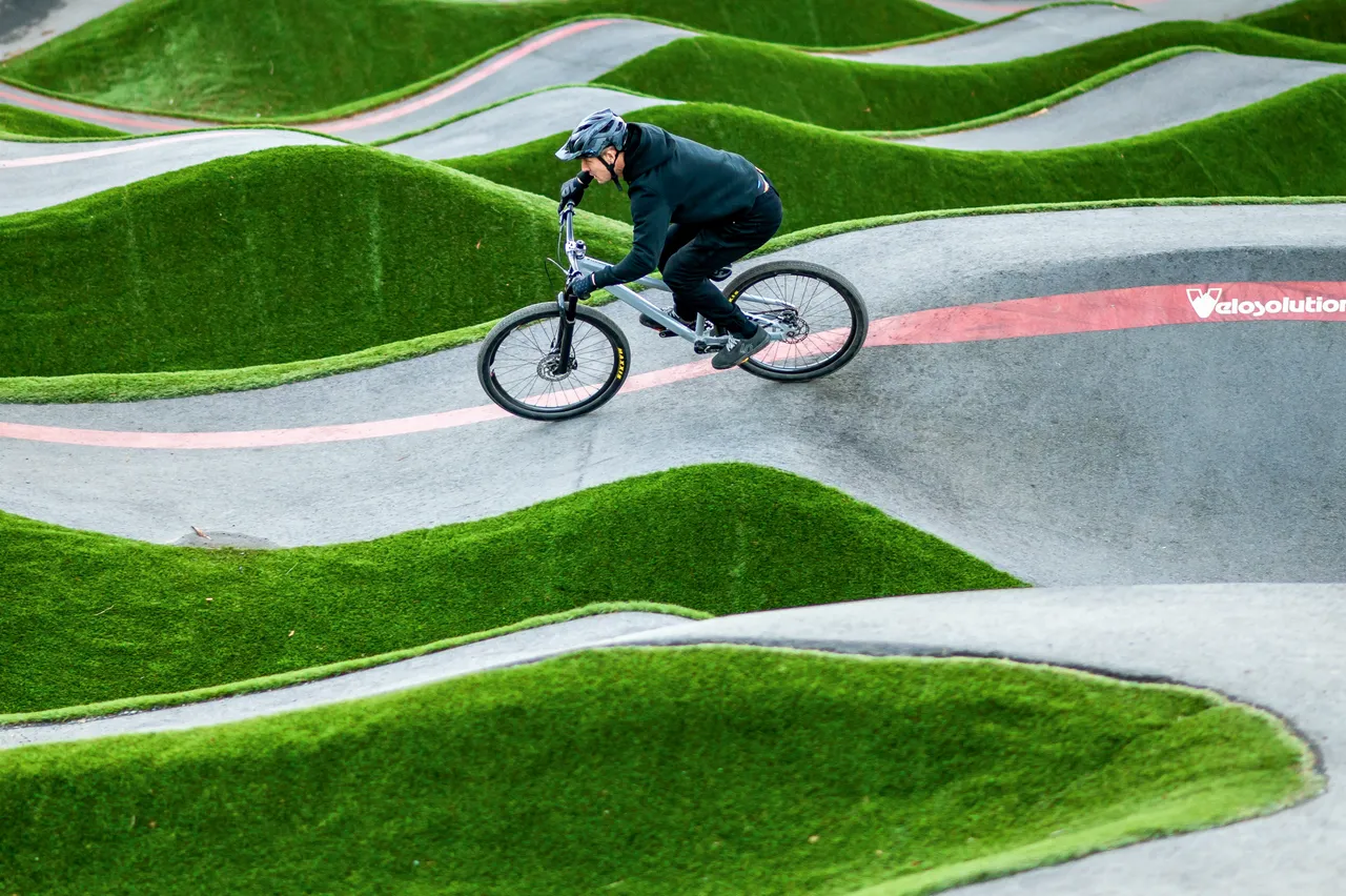 Man in bike park - 1