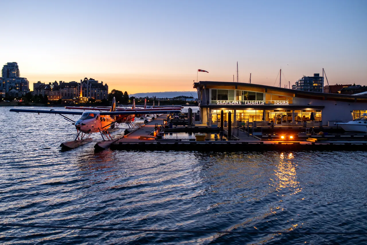 Seaplane on Inner Harbour Downtown