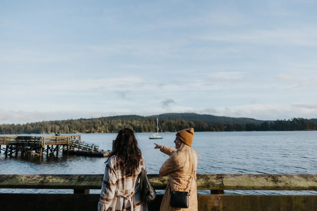 Women on pier - 1 - Sooke
