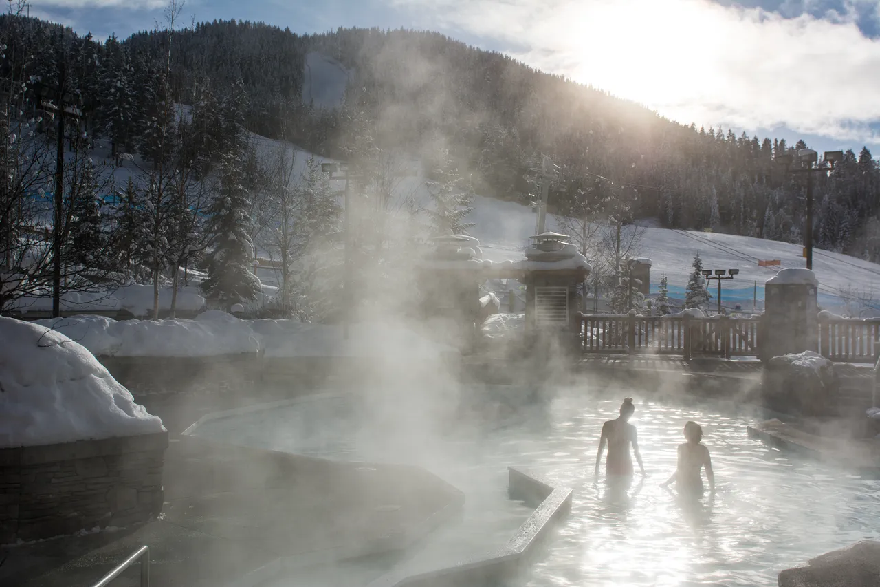 Panorama Springs Slopeside Pools Winter