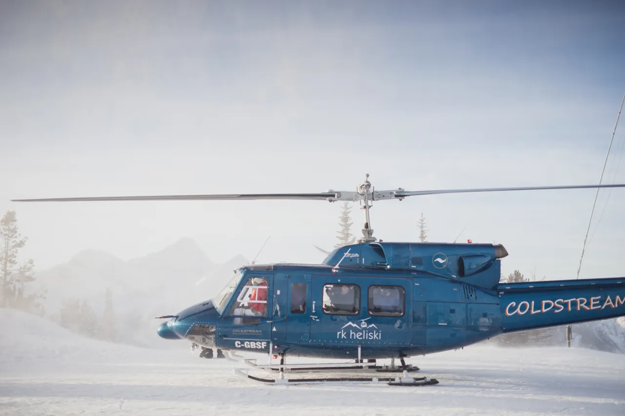 Heli-fondue at Panorama's Summit