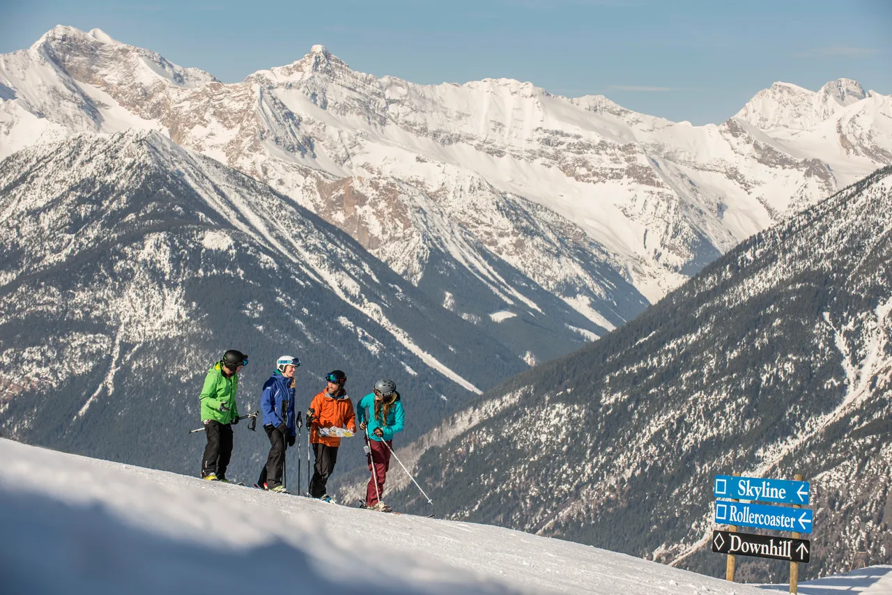 Piste skiing - snowboarding