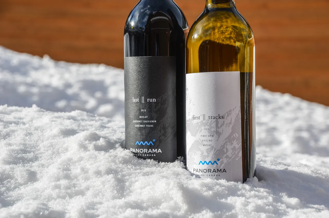 Wine in snow