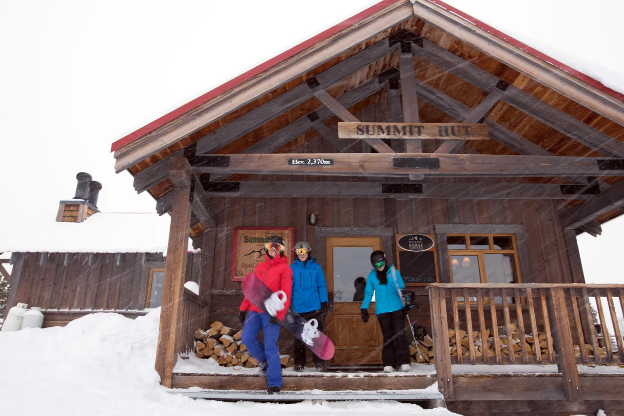 The Summit Hut at the top of Panorama.