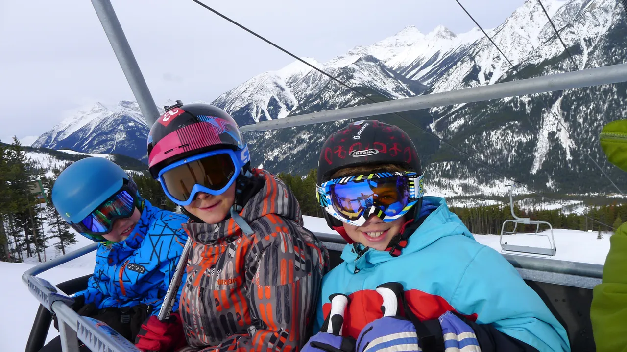 People on a chairlift