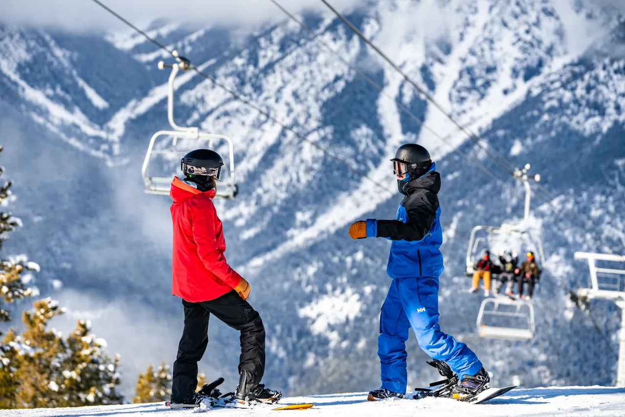 Snowboard lesson